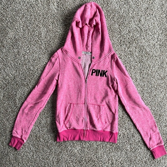 PINK Victoria’s Secret Zip Up Hoodie - Size S - Picture 2 of 3